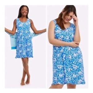 DRAPER JAMES Blue Floral Dress